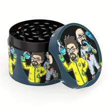 Zinc Alloy 4-Layer Diameter 50mm Cartoon Pattern Metal Grinder - Multicolor - View 1