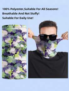 Airkeet Women Fashion Printing Multifunctional Magic Headscarf Neck Cover Fishing Outdoor Seamless Mask Skin Friendly Versatile Balaclava.