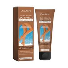 OceAura 3pcs Leg Makeup Cream With Airbrush Effect - Waterproof & Long-Lasting Leg Foundation In 3 Shades (Natural Glow, Wheat Glow, Bronze Glow), Smooths Imperfections, Evens Skin Tone, Lightweight & Moisturizing Formula, For Flawless Legs And BodyHighlight - Black - View 11