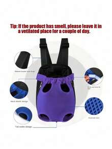 1pc New Pet Outdoor Chest Backpack, Cat And Dog Backpack, Mesh Breathable And Comfortable Backpack, Portable Backpack For Outdoor Use,Room Decor,Halloween Decor,Halloween,Fall DecorSecret Santa Gifts For Women,Valentine's Day Gifts, Stocking Fillers, Personalised Gifts, Christmas Gifts