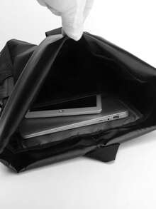 15,6 Zoll leichter einfarbiger Rollrucksack, modische Business-Laptoptasche, Rucksack mit großem Fassungsvermögen für Pendler, geeignet für Arbeit und Reisen