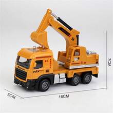 Alloy Construction Vehicles, Fire Truck Toys, Construction Crane Toy Series, Excavator, Mixer Truck, Bulldozer, Forklift, Dump Truck, Vehicles, With Lights And Sounds, Suitable As Birthday Gifts For Toddlers, Kids, Boys And Girls - Multicolor - View 32
