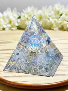 CUPIDCRYSTAL 1 Piece Of Zodiac Orgone Pyramid, Amethyst, Home Decoration, A Gift For Family And Friends,Crystals And Stone,Energy Amplifier,The Best Choice Of Crystal Gifts - 5cm/1.97in - View 9