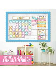 Classroom Calendar, 98 Pieces, Bulletin Board, Hadley Designs, Calendars & Planners, Calendar 2025, Calendar Creative Minimalist, Calendar>Teacher, Yearly Calendars, Calendario 2025-2026, Academic Calendar 2025-2026, Wall Calendar 2025, Numbers Calendar, - 彩色 - 查看 4