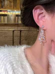 Christmas Earrings For Women Holiday Earrings Drop Dangle Earring Party Jewelry Festival Decoration Christmas Tree Earrings Colorful