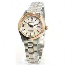 Orient ORIENT Japanese Oriental Double Lion Watch Women's Automatic Mechanical Women's Watch Small Dial Mother-Of-Pearl Oriental Star Watch Mother-Of-Pearl Digital Scale/Gold Steel Band WZ0401NR