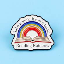 1pc Cartoon Slogan Enamel Lapel Pin - Cute Badge For Backpacks And Clothes Jewelry Costume Accessories Bag Charms Office Accessories