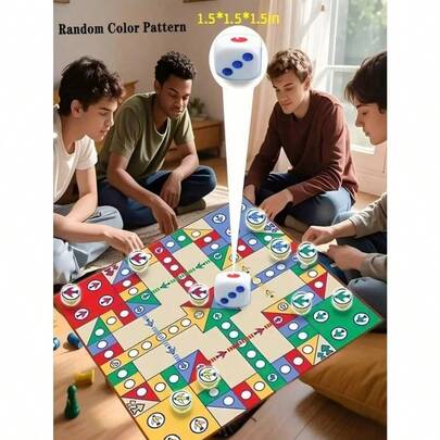 35.43英寸大型飞行国际象棋游戏垫，家庭娱乐飞行国际象棋玩具，适合与家人朋友进行互动游戏，成人策略棋盘游戏，非常适合家庭娱乐、派对游戏、节日礼物等。为家人朋友准备一场趣味游戏，万圣节、圣诞节、新年礼物等。