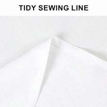 Round Linen Table Cover 50 Inch - Wrinkle And Stain Resistant Washable Polyester Fabric Table Cloth For Dining Room Kitchen Party, White - White50Round - View 5