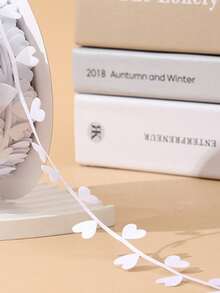 1pcValentine's Day Colorful Bilateral Heart Yarn Ribbon Diy Bow Hair Accessories Flowers Gift Decorative Packaging Materials