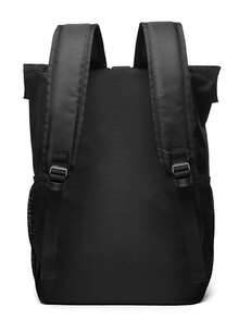 15,6 Zoll leichter einfarbiger Rollrucksack, modische Business-Laptoptasche, Rucksack mit großem Fassungsvermögen für Pendler, geeignet für Arbeit und Reisen