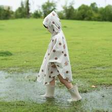 1 件可爱卡通熊防水婴儿户外雨衣，儿童露营雨衣 - 卡通兒童雨衣 - 查看 7