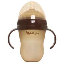 KUNT Biberón de silicona para bebé de 150ml/240ml con bola de gravedad y asa, anticólico, antideslizante, biberón para recién nacidos con asa para un agarre fácil - Multicolor - Ver 10