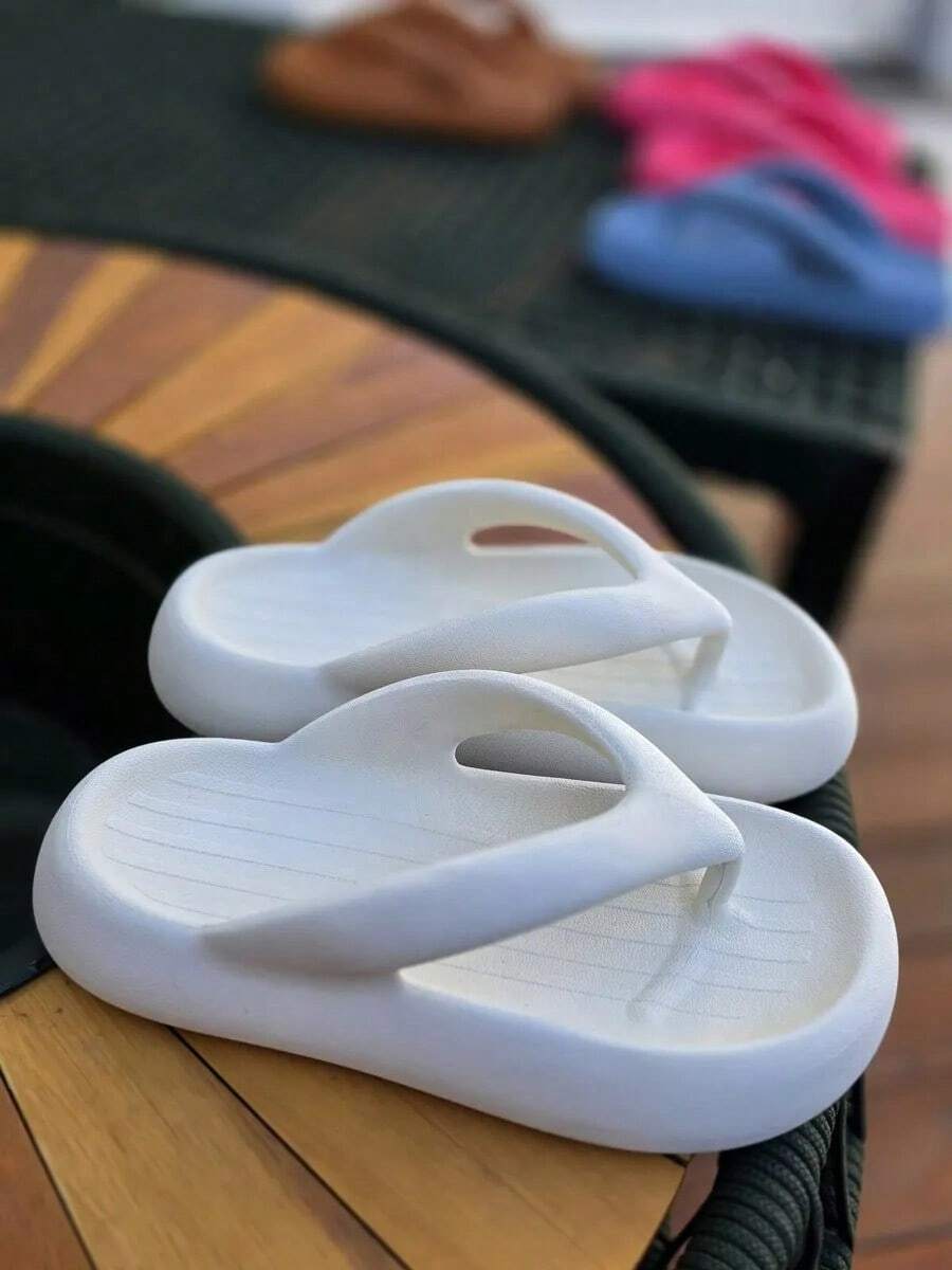 Women's Soft Cloud Flip Flops Super Comfortable Soft - 米色 - 查看 1