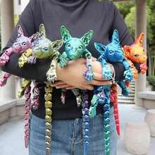 Mystic Meow - 3D Kot Strażnik, Olbrzymia Figurka Kota, Kryształowy Model Bezwłosego Kota, Druk 3D Bezwłosego Kota, Realistyczny, Elastyczny, Stawowy Model Zwierzątka w Skali 1:1, Nadaje Się Do Ogrodu I Sypialni, Idealny Prezent Urodzinowy, Kolorowa Kolekcja, Upominek na Przyjęcie Świąteczne, Prezent Urodzinowy, Prezent Świąteczny, Idealny Prezent, Idealny Prezent dla Miłośników Olbrzymich Kotów. Dekoracja Imprezowa