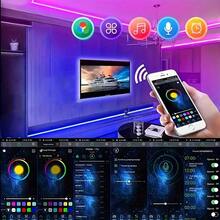 LQHZMYY 60pcs/M RGB IC (WS2812) LED Pixel Lights, USB Smart LED Strip, APP Control, Music Sync Color Changing LED Tape, Applicable For Gaming Room Lighting, 5V USB TV LED Backlight, Double-Sided Adhesive, Suitable For Computer, Bedroom, Gaming Display, Home Decor, Living Room, Wedding, Camping, Party, Birthday And Christmas - RGB Lighting - View 5
