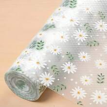 搁板衬垫 – 优质非粘性厨房橱柜和抽屉衬垫 – 具有现代图案的防水搁板纸 – 耐用的 EVA 橱柜垫 – 易于切割