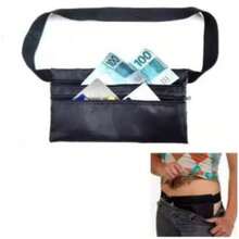 Money Belt Pouch Hidden Dollar Holder Anti-Theft Cell Phone Black - màu đen - Xem 3