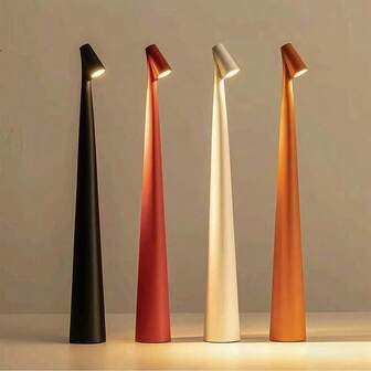 1 件 LED 台灯，可充电长寿命护眼台灯，北欧现代简约风格，触控学习台灯，便携式夜灯，适用于客厅/卧室/酒吧/餐厅/办公室/床头装饰台灯