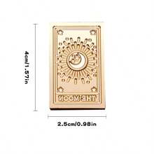 1 Tarot Card Series Fire Lacquer Seal Copper Head, Retro Style, Solid Brass Seal Head, Suitable For DIY Greeting Cards, Sealing Decorations, Desktop Ornaments, Holiday Invitations