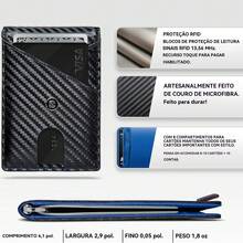 Ultra-Thin Men's Wallet. Ultra-Thin Wallet With Card Holder, Ultra-Thin Front Pocket, Credit Card Wallet, Classic, Simple, Bi-Fold Style, The Best Anti-Theft Wallet. - Màu xanh lam - Xem 4