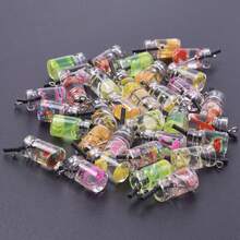 10pcs/20pcs/30pcs/50pcs Liontin Hiasan Minuman Lucu & Modis Aneka Warna, Cocok untuk Dekorasi Tas, Pembuatan Perhiasan DIY, Kalung, Gelang, Anting-anting - Campuran Multiwarna - View 11