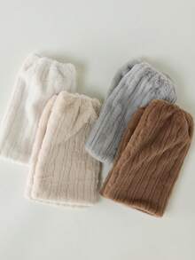 1双毛绒腿套，加厚小腿套，女士保暖腿套，适合秋冬季节，可搭配雪地靴穿着 - 彩色 - 查看 13