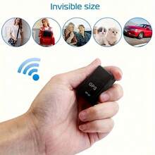 Intelligent Car Life Compact High Quality GPS Tracker - Global Coverage, Rechargeable Lithium Battery, USB Charging For Real-Time Location Tracking - All-Weather Protection For Cars, Luggage, Pets & Smooth Travel, GPS Tracker For Luggage, Pet Safety Monitor - Black - View 2