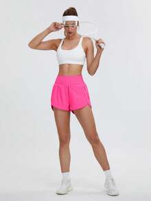 Women's Athletic Shorts High Waisted Running Short Pocket 2.5" Sporty Shorts Gym Elastic Workout Shorts Womens Athletic Shorts High Waisted Running Quick Dry Gym Workout Shorts With Zipper Pockets Women's Shorts,Womens Casual Shorts,Ladies Shorts,Women's Summer Shorts Women's High Waisted Shorts,Women's Casual Stretch Shorts,Women's Denim Shorts,Women's Linen Shorts,Women's Biker Shorts,Women's Athletic Shorts,Women's Flowy Shorts Valentine's Day Shorts For Women,Valentine's Day Women's Shorts,Valentine's Day Casual Shorts For Women,Women's Shorts For Valentine's Day Valentine's Day Clothes Valentine's Day Gift - 玫紅色 - 查看 5