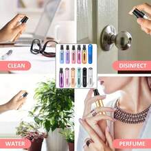 3 قطع زجاجات رذاذ عطر قابلة لإعادة التعبئة سعة 5 مل - أدوات تجميل DIY، رذاذ عطر بحجم السفر، رذاذ عطر فارغ. محمول للسفر والخروج والعطلات والتخييم. إكسسوار أساسي مناسب للجنسين. هدية مثالية لعيد الميلاد وعيد الحب للنساء.