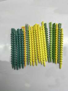 1 包（约 20 个）免加热螺旋卷发棒，DIY 美发造型工具，螺旋卷发棒配件 - 彩色 - 查看 12