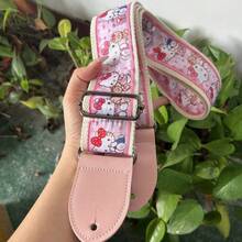 Sanrio 热销钱包带手提包斜挎包可调节替换包带吉他带可爱Hello Kitty印花可拆卸吊带肩带