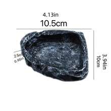 Plastik Reptilien Habitat Deko - Harz Reptilien Plattform, künstlicher Baumstamm Design - geeignet für Eidechsen, Geckos, Frosch Futterschalen, Schlangen Versteck, Einsiedlerkrebs Deko, Reptilien Terrarium