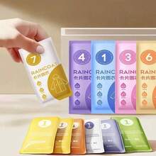 1/5/7/10 Pcs Disposable Raincoats, Portable Compressed Card Packing, Outdoor Rafting Travel Thickened Unisex Rainwear, Waterproof Plastic Rain Ponchos Suitable For Daily Outdoor Activities, Camping, Hiking, Fishing, Climbing, Cycling (Unspecified Color And Style Randomly Sent) Insulation, Galentines, Puppy, Carnival, Party Decorations, Spring Summer Picks, Brides Maid Gifts, Room, Bedroom Decor, Bedroom Decor, Beach, Travel, For Men, For Women, Vacation,Cute Stuff - Multicolor - View 12