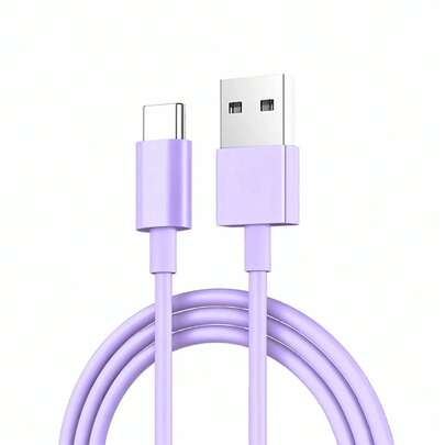 1PC USB C Fast Charger Cable, USB A To Type C Fast Charging Cable, 480Mbps High-Speed Data Transmission Cable, Compatible With IPhone 17/16/15/Plus/Pro/Pro Max, Compatible With Samsung Galaxy S25 S24 S23 S22 S21 Note 20 Ultra, Compatible With MacBook Pad Pro 12.9 Air Mini