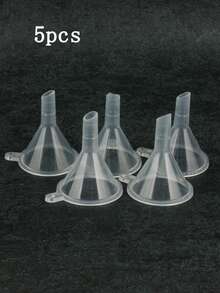 3pcs/5pcs/10pcs/20pcs/50pcs Liquid Filling Funnel Cosmetic Mini Small Mouth Transparent Small Capacity Dispenser Bottles - Clear - View 7