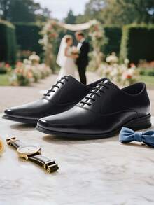Men's Oxfords Dress Shoes For Bussiness  Wedding Classic & Formal Valentine's Day & Father's Day Gifts  Black Shoes - 黑色 - 查看 11