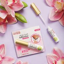 Pegamento para pestañas KISS Strip Eyelash Adhesive con Aloe Vera Aplicador en pincel, Adhesivo transparente Super Fuerte Hipoalergénico No Irrita, Resistente al Agua Free Latex Hecho en Corea KPLGL01 - 1 - Ver 6