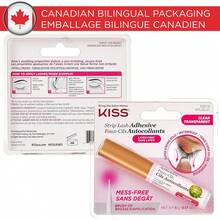 Pegamento para pestañas KISS Strip Eyelash Adhesive con Aloe Vera Aplicador en pincel, Adhesivo transparente Super Fuerte Hipoalergénico No Irrita, Resistente al Agua Free Latex Hecho en Corea KPLGL01 - 1 - Ver 7