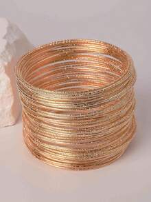 60pcs Vintage Coin Style Bangle Bracelets For Women