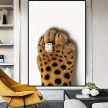 1pc Leopard Print/Cheetah Wall Art - Modern Animal Poster Painting With Bold Black Spots, Frameless Canvas For Living Room, Bedroom, Office Decor - Housewarming Gift, Spring/Summer Home Decoration, Leopard Decor, Bedroom Artwork, Contemporary Artwork, Highquality Print, Interior Designers - Multicolor - View 31