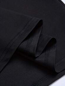 Men's Summer Casual Short Sleeve T-Shirt With Rainbow Heart Graphic Print -100% Pure Cotton,Regular Fit Round Neck Tee, Machine Washable, Nontransparent Fabric - 黑色 - 查看 5