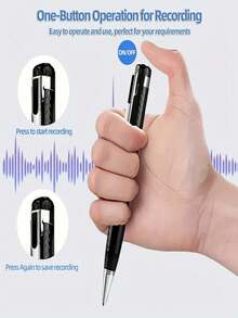 Professional High-Definition Voice Recorder - Portable, Long-Lasting 120mAh Battery, Noise Cancellation Design, Suitable For Business Use