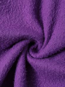 Autumn And Winter "It Is What It Is" Pattern Men's Hooded Sweatshirt Top, Slightly Elastic Fit Washed And Distressed Cotton Fleece Purple Long-Sleeved Cardigan Zipper Sweatshirt, Outdoor Daily Casual Back-To-School Season Jacket - Purple - View 5