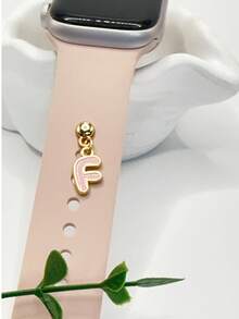 1pc Diamond Encrusted 26 English Letter Charm, Suitable For Silicone Watch Band Decoration - one-size - View 63