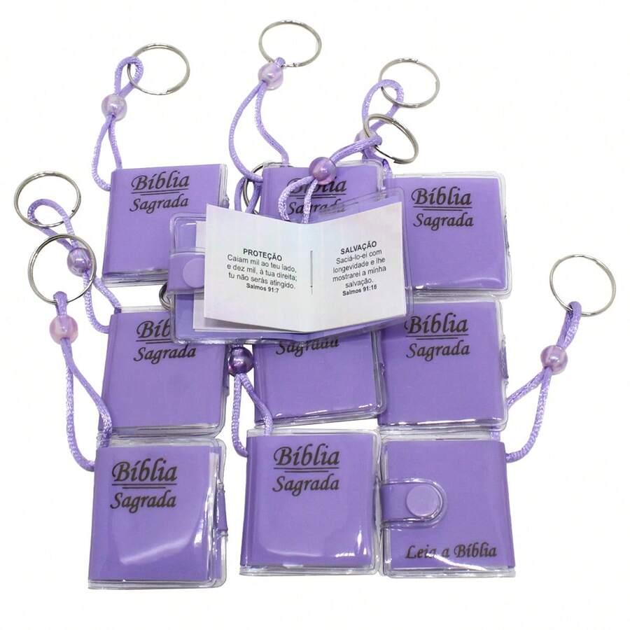 Holy Bible Keychain Souvenir 10 Pieces - Modelo 9 - 查看 1