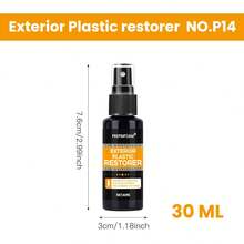 JB-XPCS Car Plastic Repair & Coating, Multi-Functional Plastic Restorer Car Interior Decorative Maintenance Polish | Tire Long-Lasting Film Wax, Black Car Yellowing Removal Nanocrystal Coating Automotive Supplies, Plastic Care Dashboard Wax Polish