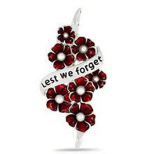 Abzeichen zum Gedenktag in Großbritannien "Auf dass wir nicht vergessen" rote Mohnblume Brosche Schmuck Kostümzubehör Taschenanhänger Bürozubehör