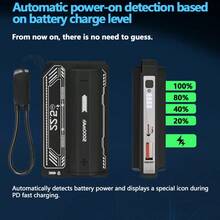 Pin dự phòng dung lượng lớn 5000mAh/10000mAh, tương thích với nhiều thiết bị di động, sạc nhanh 22,5W, bộ nguồn sạc nhanh nhỏ gọn ngoài trời - Đen (10000mAh) - Xem 4