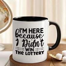 1pc,11oz Fishing Enthusiast Ceramic Coffee Cup - Insulated, Reusable, Hand Washable Only - Unisex Gift Cup, Water Cup, Summer And Winter Drinking Utensils, Birthday Gift, Holiday Gift,Christmas Decorate,Insulated,All Seasons And Occasions,Suitable For Hot Or Cold Drinks,Home Kitchen Item,Family Drinkware For New Year,Thanksgiving,Easter,Valentine's Day Gifts,Friends' Birthday Anniversary Festival,Party,Wedding,Ideal Gift For Mother's Day - Multicolor - View 3
